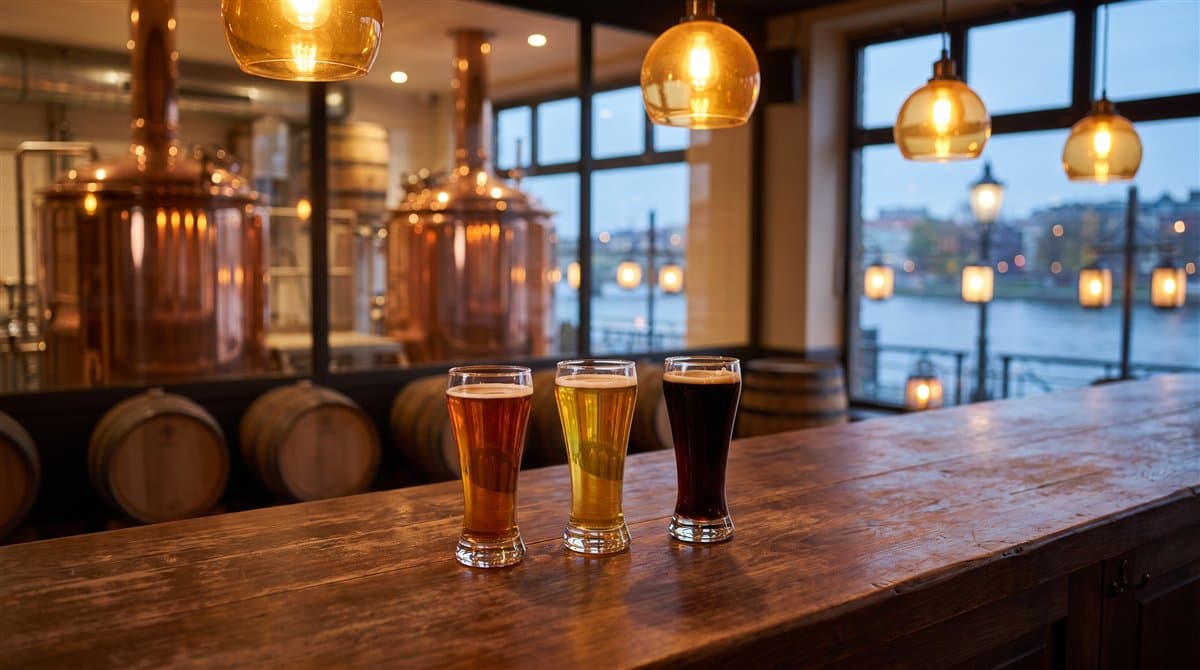 Craft beer flight